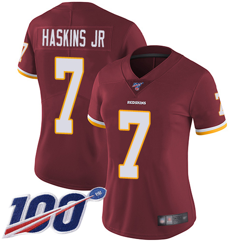 Washington Redskins Limited Burgundy Red Women Dwayne Haskins Home Jersey NFL Football 7->women nfl jersey->Women Jersey